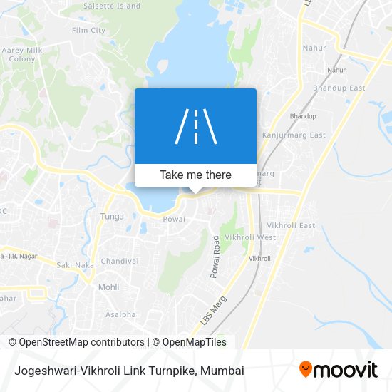 Jogeshwari-Vikhroli Link Turnpike map