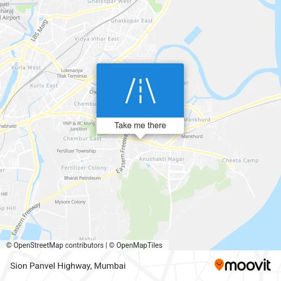 Sion Panvel Highway map
