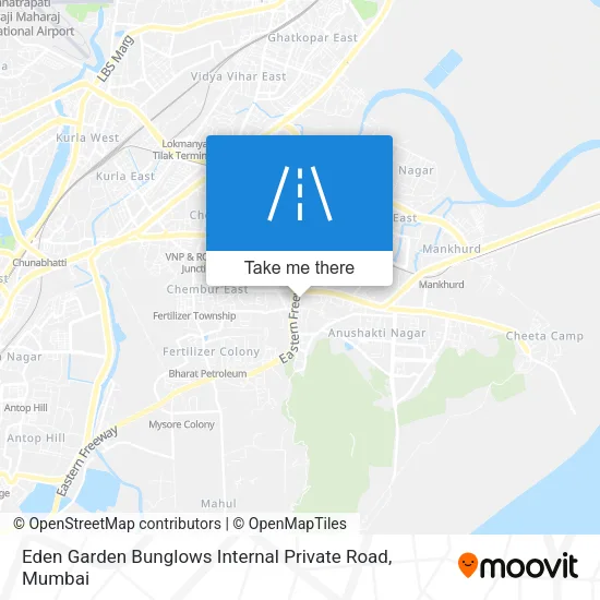 Eden Garden Bunglows Internal Private Road map