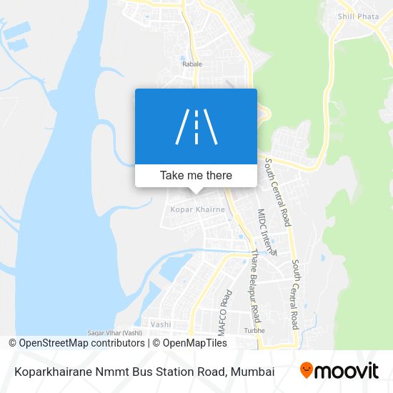 Koparkhairane Nmmt Bus Station Road map