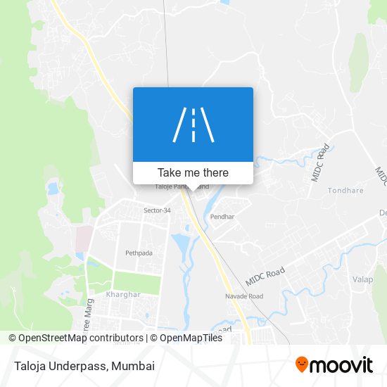 Taloja Underpass map