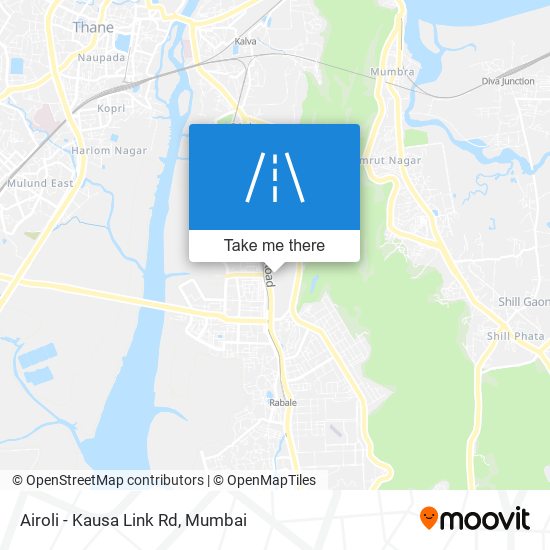 Airoli - Kausa Link Rd map