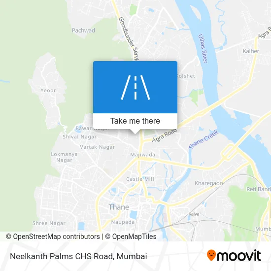 Neelkanth Palms Chs Road map