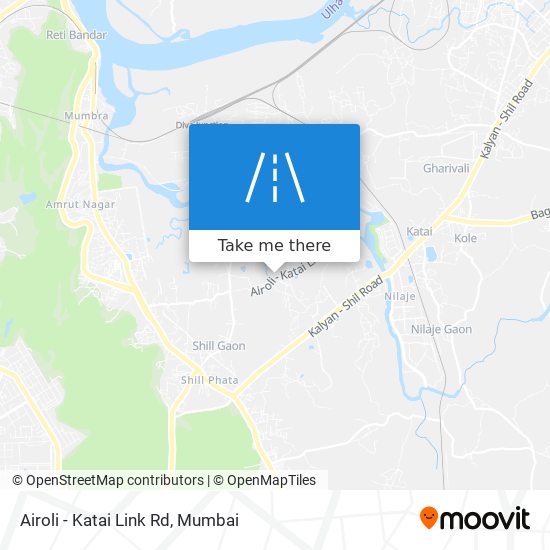 Airoli - Katai Link Rd map