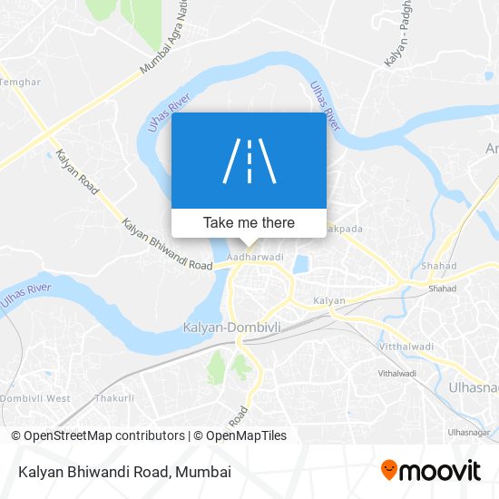 Kalyan Bhiwandi Road map