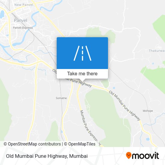 Old Mumbai Pune Highway map