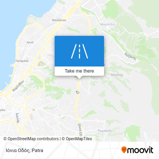 Ιόνια Οδός map