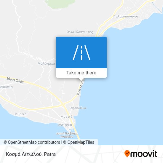 Κοσμά Αιτωλού map