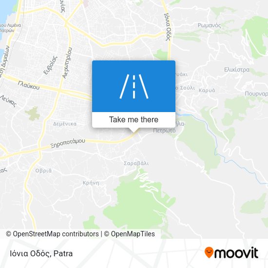 Ιόνια Οδός map