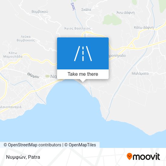 Νυμφών map