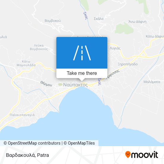 Βαρδακουλά map