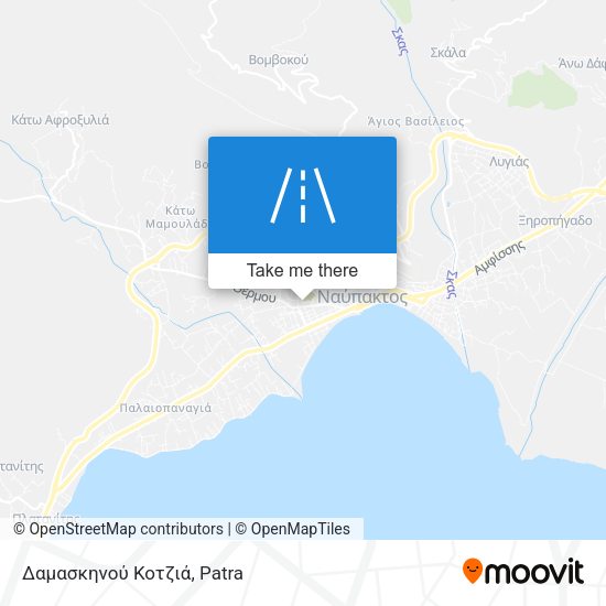 Δαμασκηνού Κοτζιά map