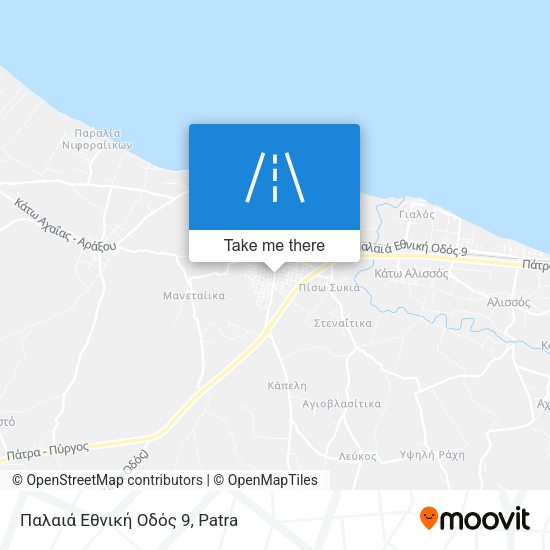 Παλαιά Εθνική Οδός 9 map