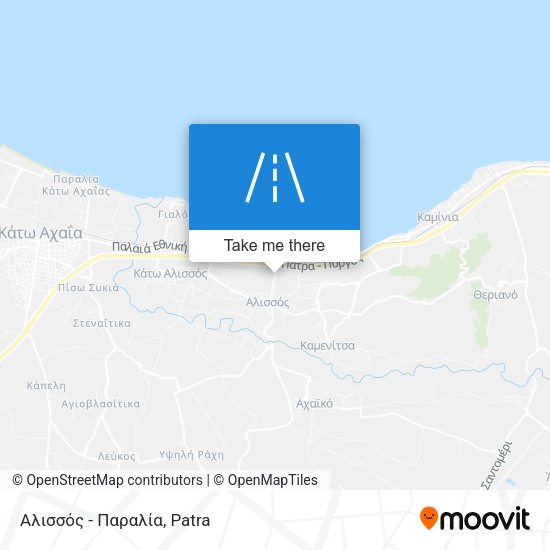 Αλισσός - Παραλία map