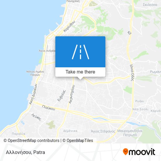 Αλλονήσου map