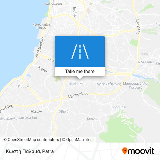 Κωστή Παλαμά map