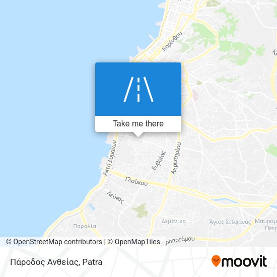 Πάροδος Ανθείας map