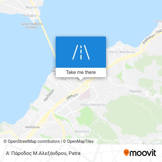 Α' Πάροδος Μ.Αλεξάνδρου map