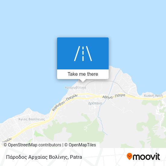 Πάροδος Αρχαίας Βολίνης map