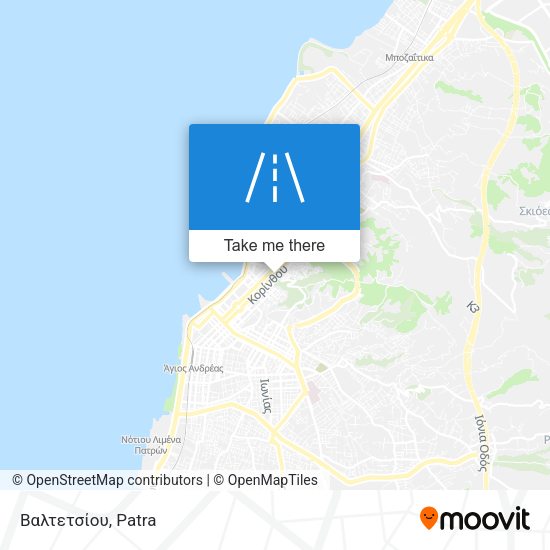 Βαλτετσίου map