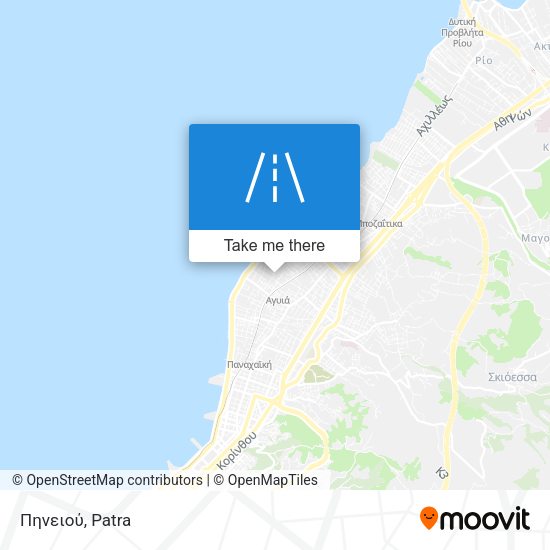 Πηνειού map