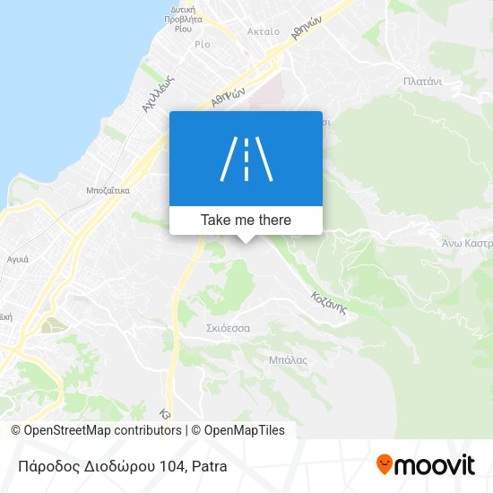 Πάροδος Διοδώρου 104 map