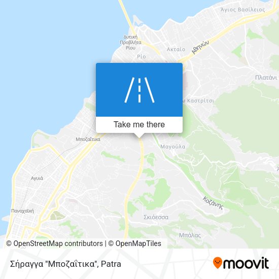 Σήραγγα ''Μποζαΐτικα'' map
