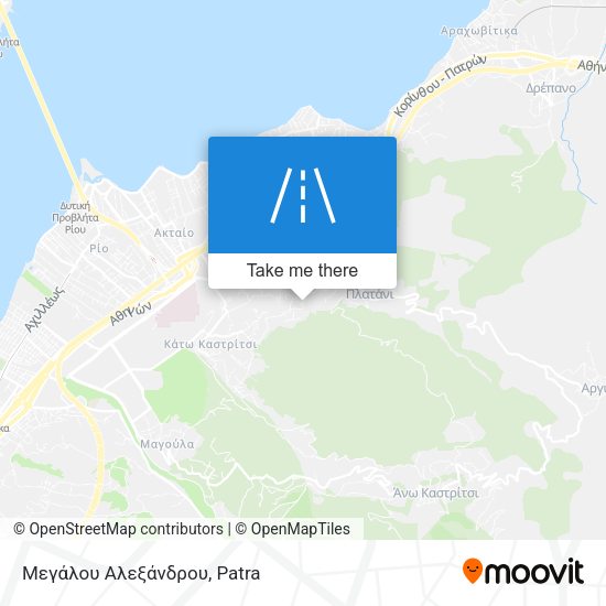 Μεγάλου Αλεξάνδρου map