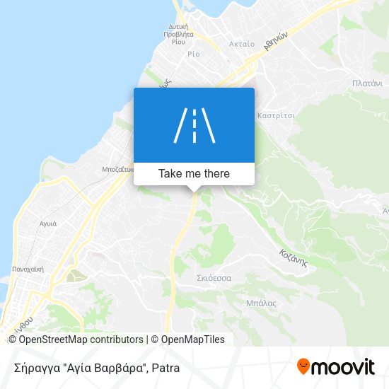 Σήραγγα ''Αγία Βαρβάρα'' map