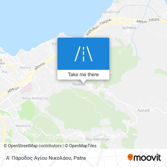 Α' Πάροδος Αγίου Νικολάου map
