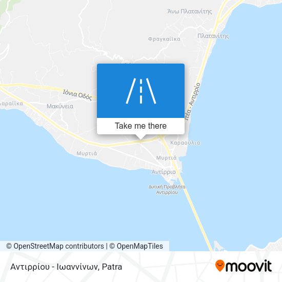 Αντιρρίου - Ιωαννίνων map