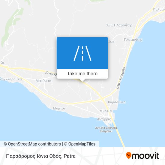 Παράδρομος Ιόνια Οδός map