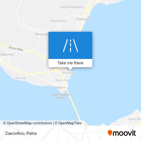 Ζακύνθου map