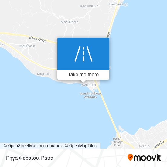 Ρήγα Φεραίου map