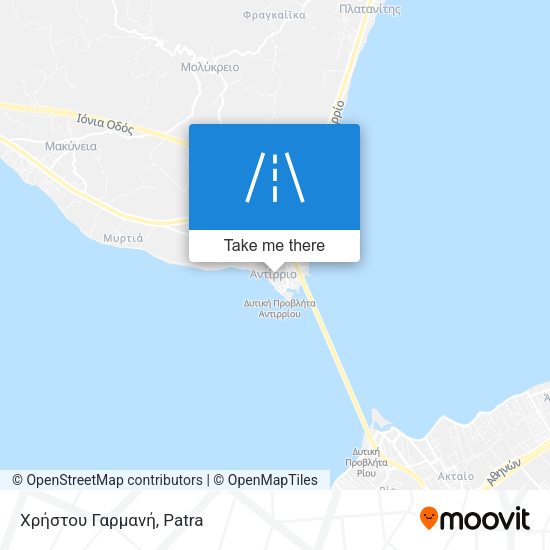 Χρήστου Γαρμανή map