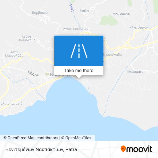 Ξενιτεμένων Ναυπάκτιων map