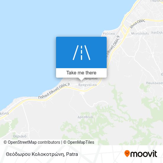 Θεόδωρου Κολοκοτρώνη map