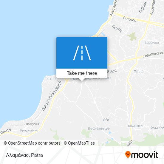 Αλαμάνας map