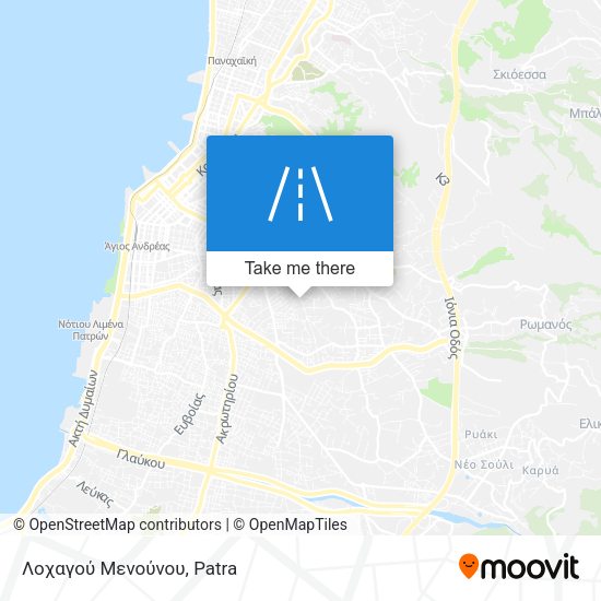 Λοχαγού Μενούνου map