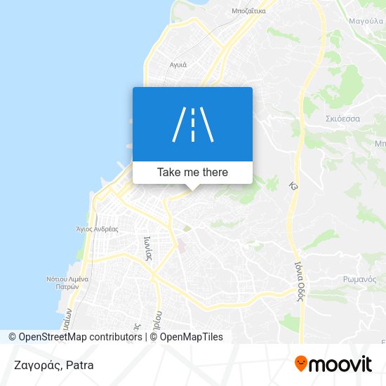 Ζαγοράς map