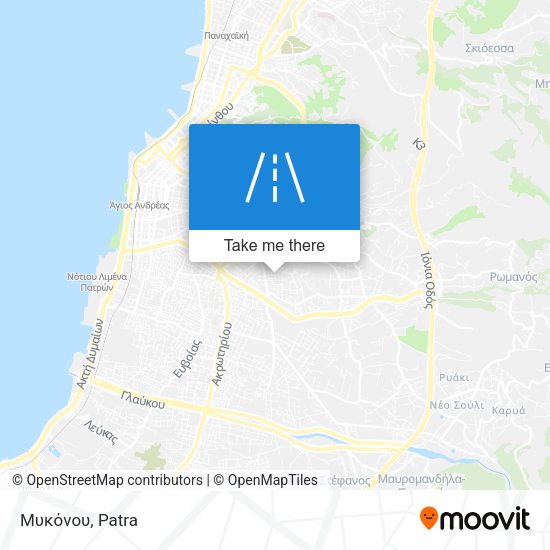 Μυκόνου map