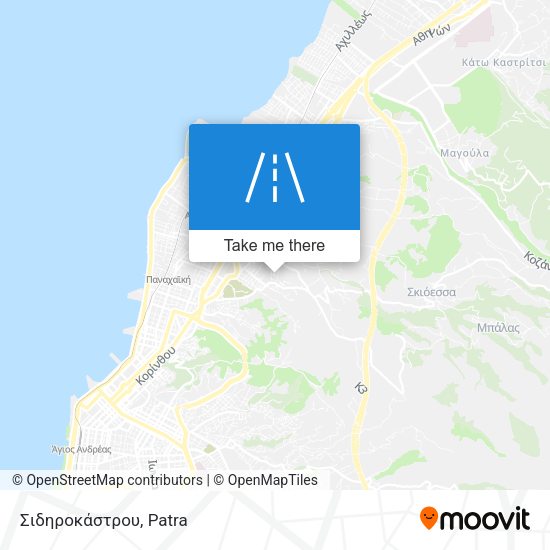Σιδηροκάστρου map