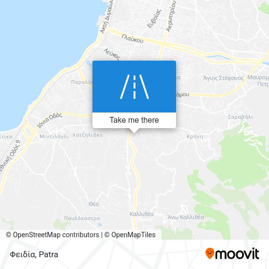 Φειδία map