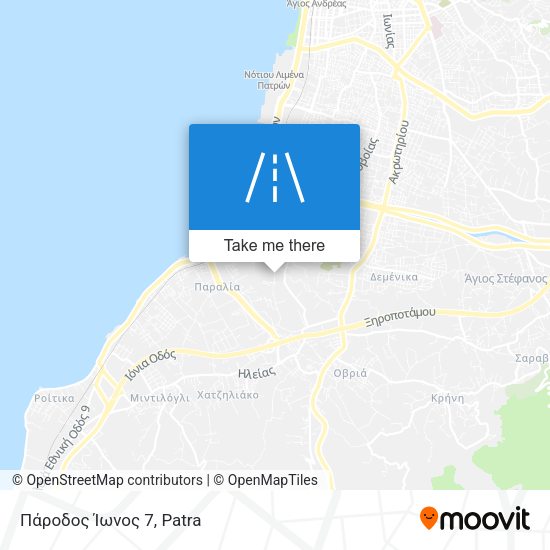 Πάροδος Ίωνος 7 map