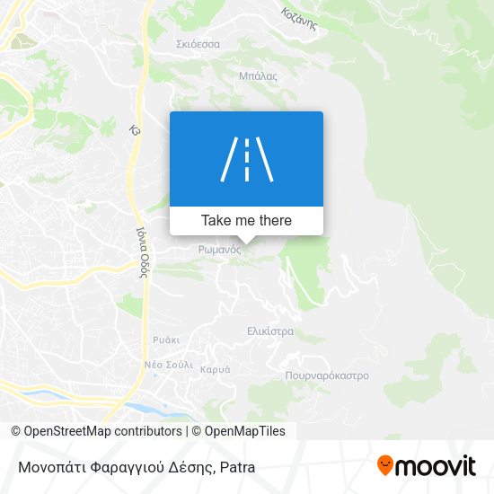 Μονοπάτι Φαραγγιού Δέσης map
