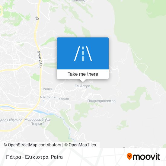 Πάτρα - Ελικίστρα map