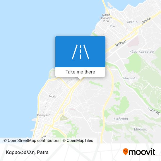 Καρυοφύλλη map