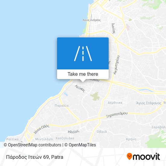 Πάροδος Ιτεών 69 map