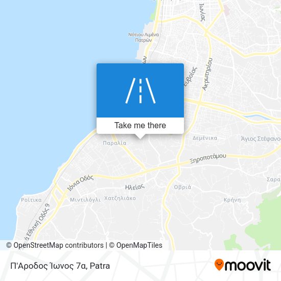 Π'Αροδος Ίωνος 7α map