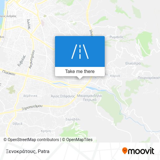 Ξενοκράτους map